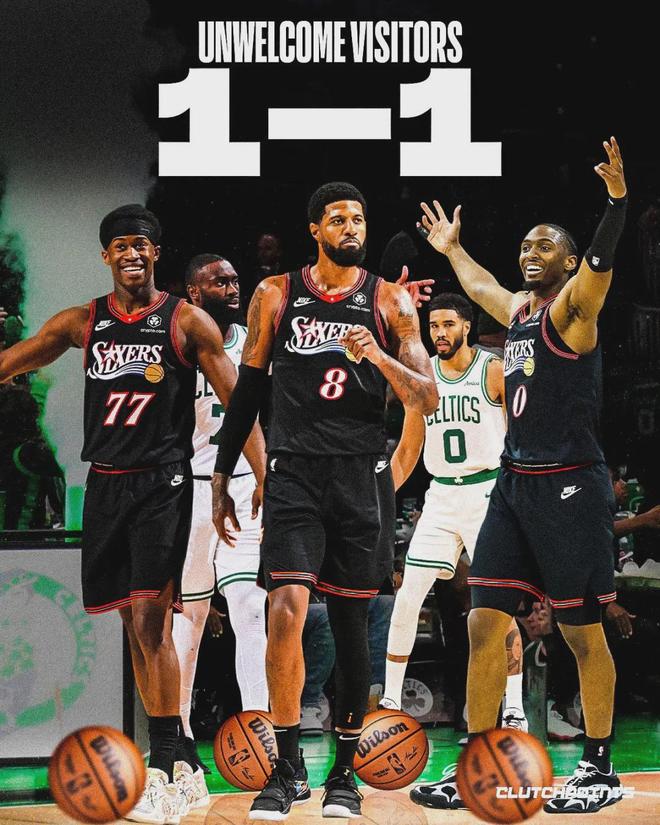 埃奇库姆爆发助76人逆转凯尔特人 王炸组合力克